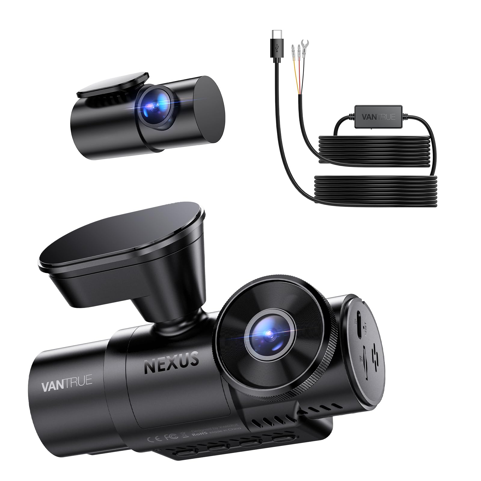 Amazon.co.jp: VANTRUE N4S 3カメラ ドライブレコーダー ＆ VP03直結
